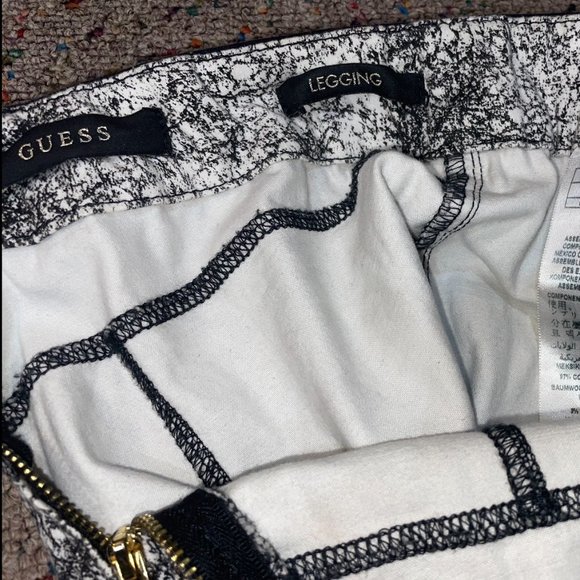 Guess Black and White Speckle Jeggings - Picture 4 of 4